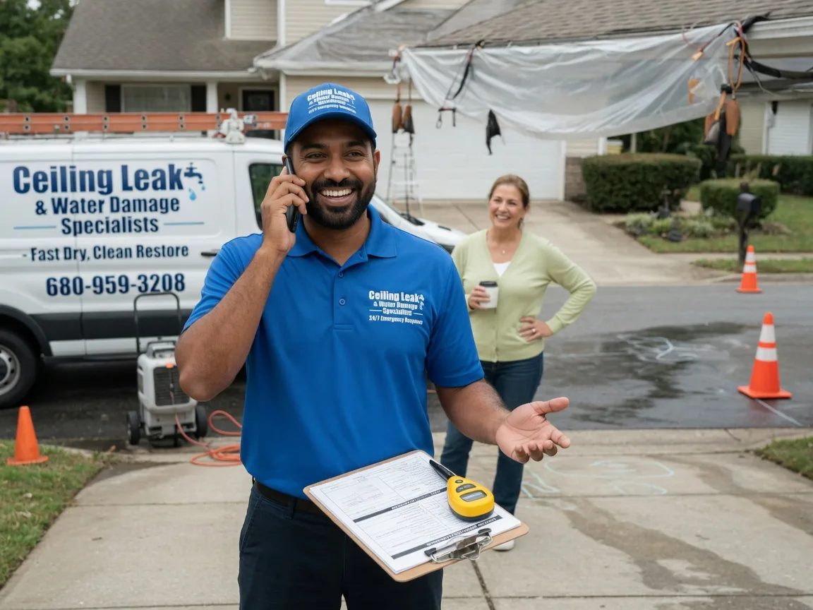 Ceiling Leak Cleanup Blue Mounds, WI FAQs